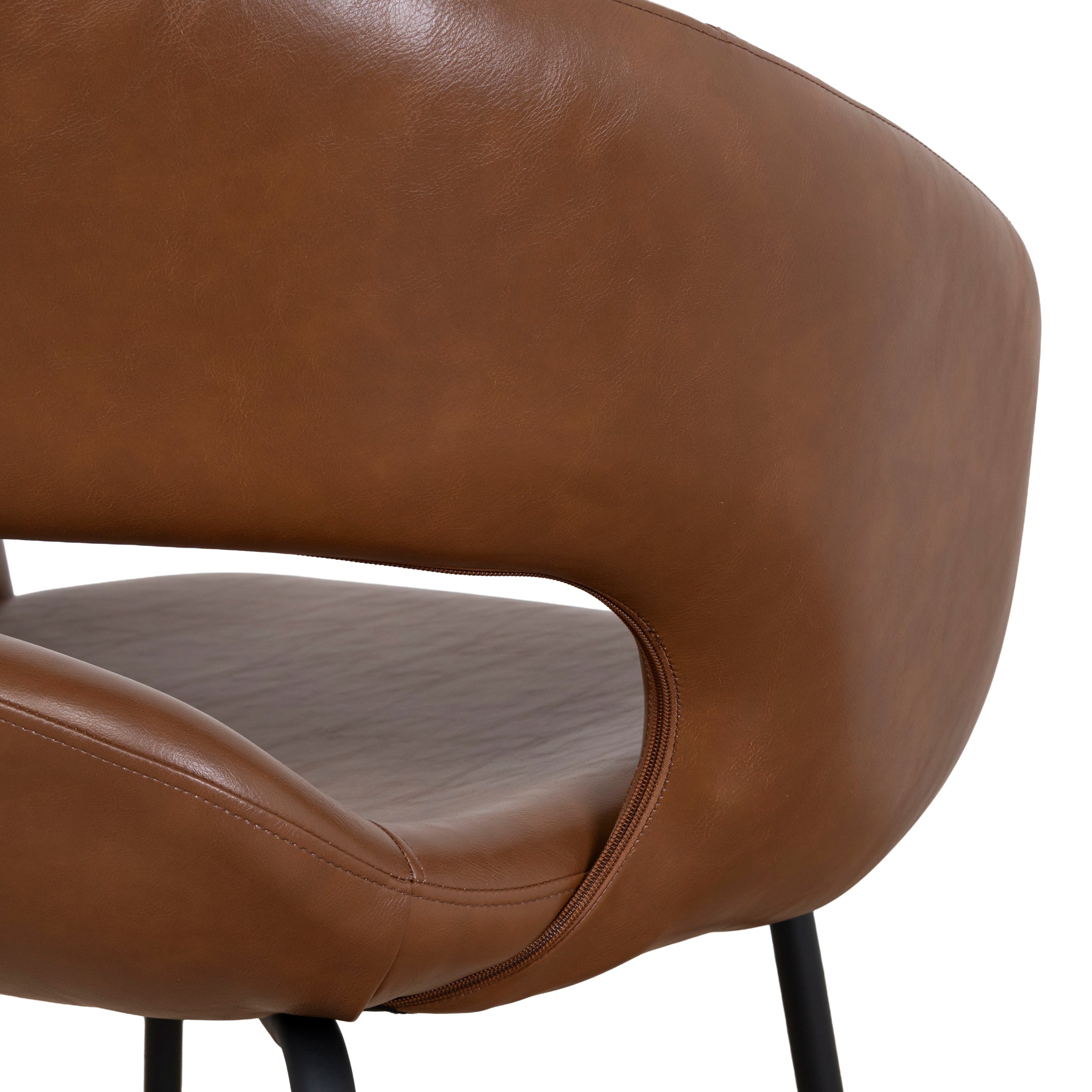 Set of 2 - Dalca Black Dining Chair - Antique Brown Dining Chair Freehold-Core