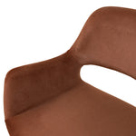 Set of 2 - Kendry Black Dining Chair - Red Bronze Seat Dining Chair Freehold-Core