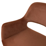 Set of 2 - Kendry Black Dining Chair - Red Bronze Seat Dining Chair Freehold-Core