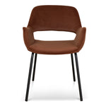 Set of 2 - Kendry Black Dining Chair - Red Bronze Seat Dining Chair Freehold-Core