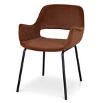 Set of 2 - Kendry Black Dining Chair - Red Bronze Seat Dining Chair Freehold-Core