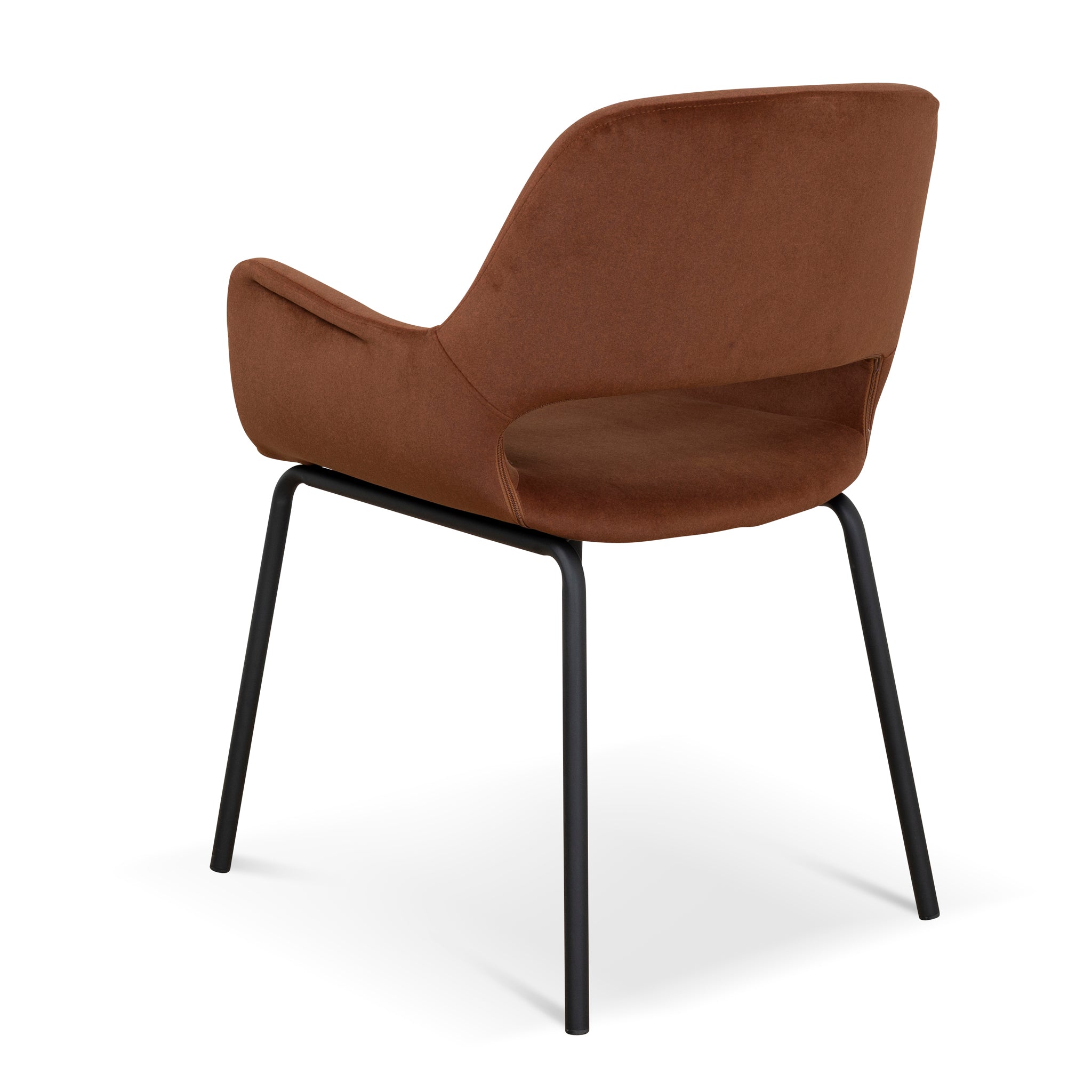 Set of 2 - Kendry Black Dining Chair - Red Bronze Seat Dining Chair Freehold-Core