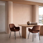Ex Display - Kendry Black Dining Chair - Burnt Brown Dining Chair Freehold-Core