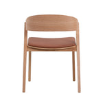 Set of 2 - Davis Natural Dining Chair - Brown Seat Dining Chair Swady-Core