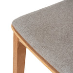 Set of 2 - Davis Natural Dining Chair - Grey Seat Dining Chair Swady-Core