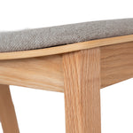 Set of 2 - Davis Natural Dining Chair - Grey Seat Dining Chair Swady-Core