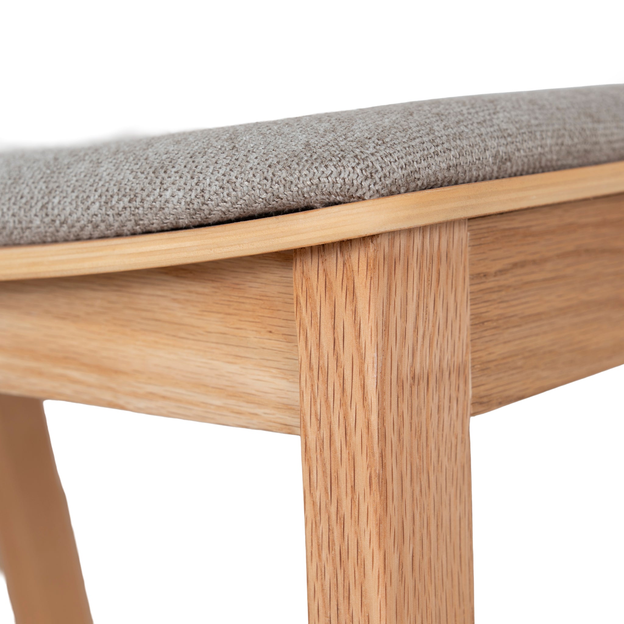 Set of 2 - Davis Natural Dining Chair - Grey Seat Dining Chair Swady-Core