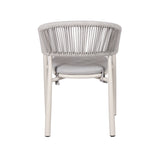 Set of 2 - Gonzalo Sand White Outdoor Dining Chair - Light Grey Outdoor Chair Industra-Core