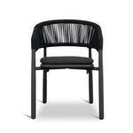 Set of 2 - Gonzalo Outdoor Dining Chair - Charcoal Outdoor Chair Industra-Core