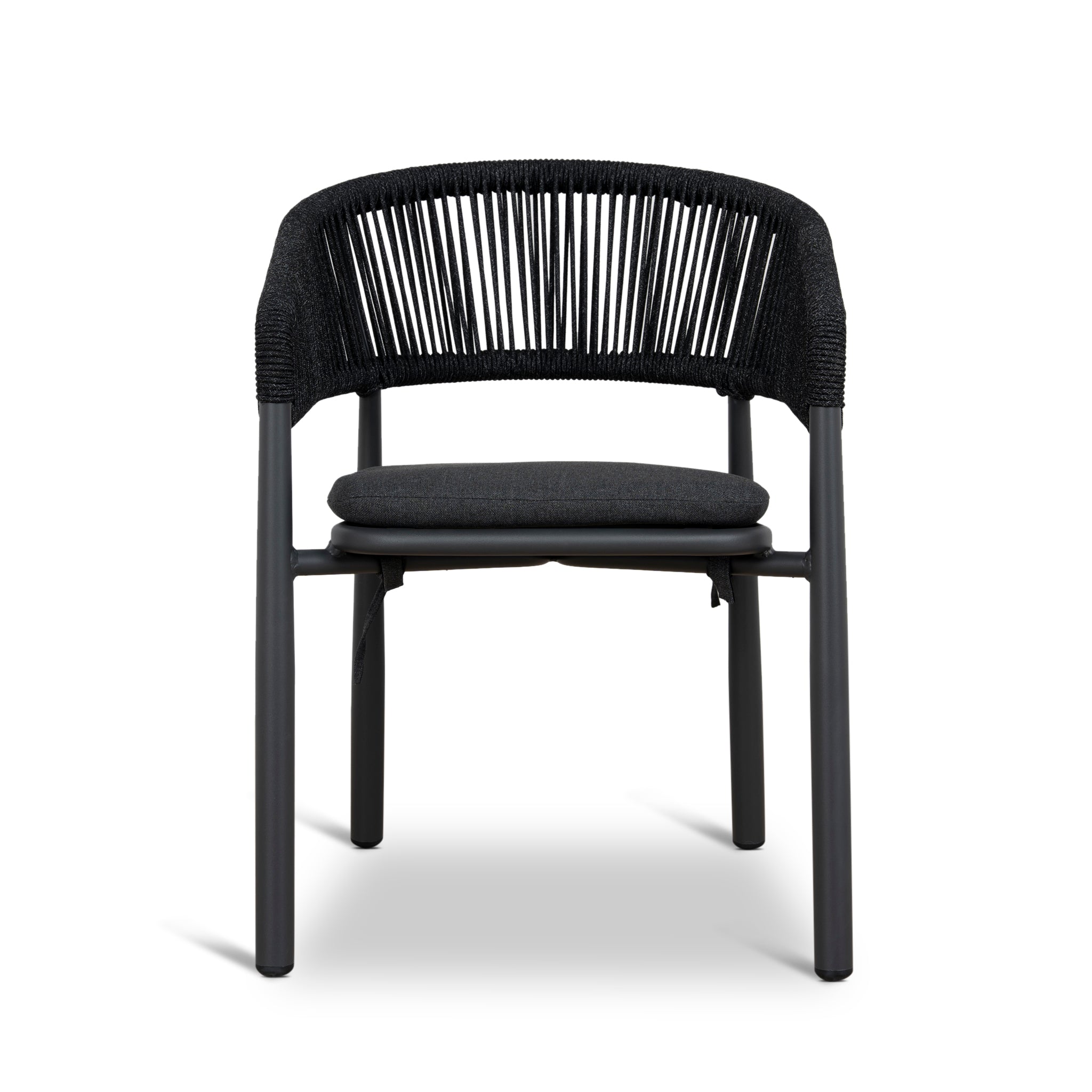 Set of 2 - Gonzalo Outdoor Dining Chair - Charcoal Outdoor Chair Industra-Core