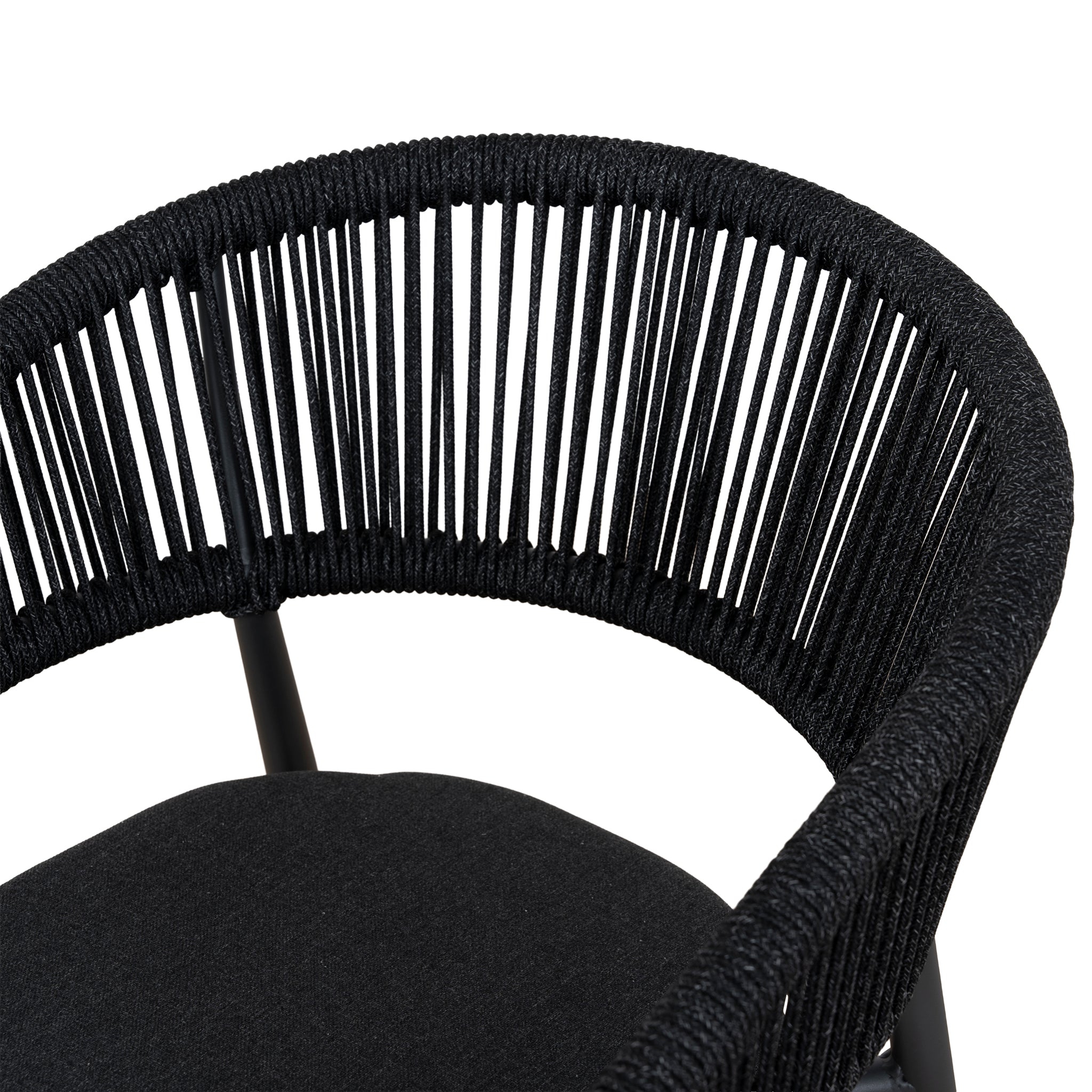 Set of 2 - Gonzalo Outdoor Dining Chair - Charcoal Outdoor Chair Industra-Core