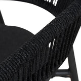 Set of 2 - Gonzalo Outdoor Dining Chair - Charcoal Outdoor Chair Industra-Core