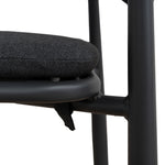 Set of 2 - Gonzalo Outdoor Dining Chair - Charcoal Outdoor Chair Industra-Core