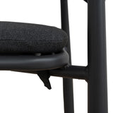 Set of 2 - Gonzalo Outdoor Dining Chair - Charcoal Outdoor Chair Industra-Core