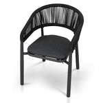 Set of 2 - Gonzalo Outdoor Dining Chair - Charcoal Outdoor Chair Industra-Core