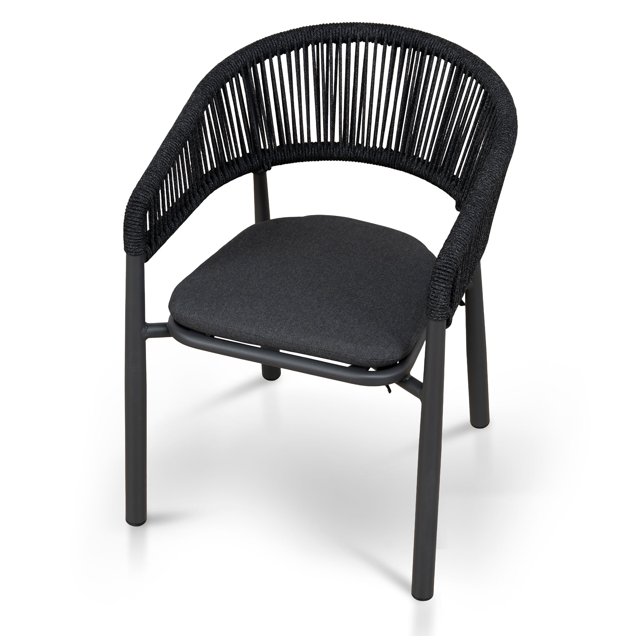 Set of 2 - Gonzalo Outdoor Dining Chair - Charcoal Outdoor Chair Industra-Core