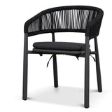 Set of 2 - Gonzalo Outdoor Dining Chair - Charcoal Outdoor Chair Industra-Core
