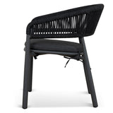 Set of 2 - Gonzalo Outdoor Dining Chair - Charcoal Outdoor Chair Industra-Core