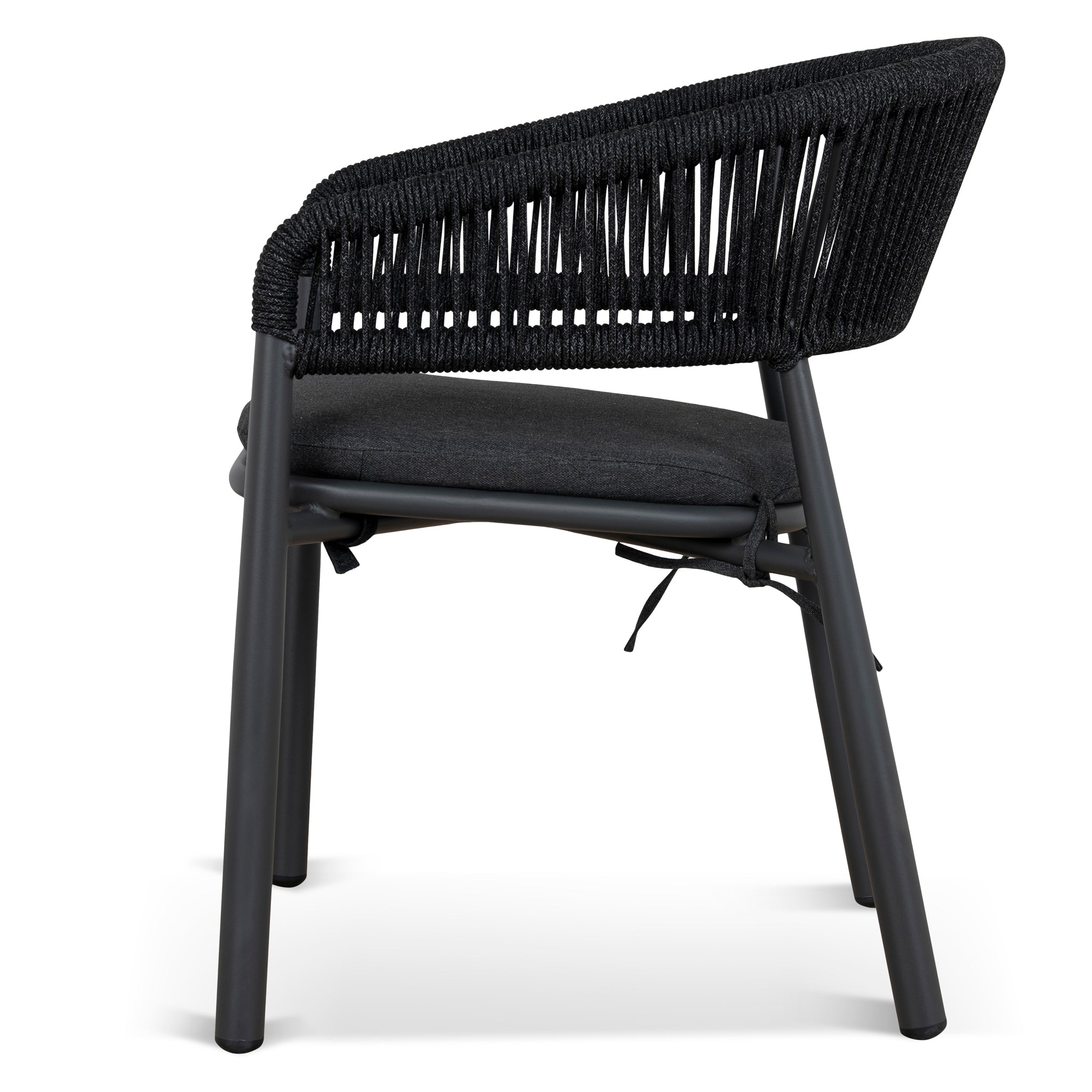 Set of 2 - Gonzalo Outdoor Dining Chair - Charcoal Outdoor Chair Industra-Core