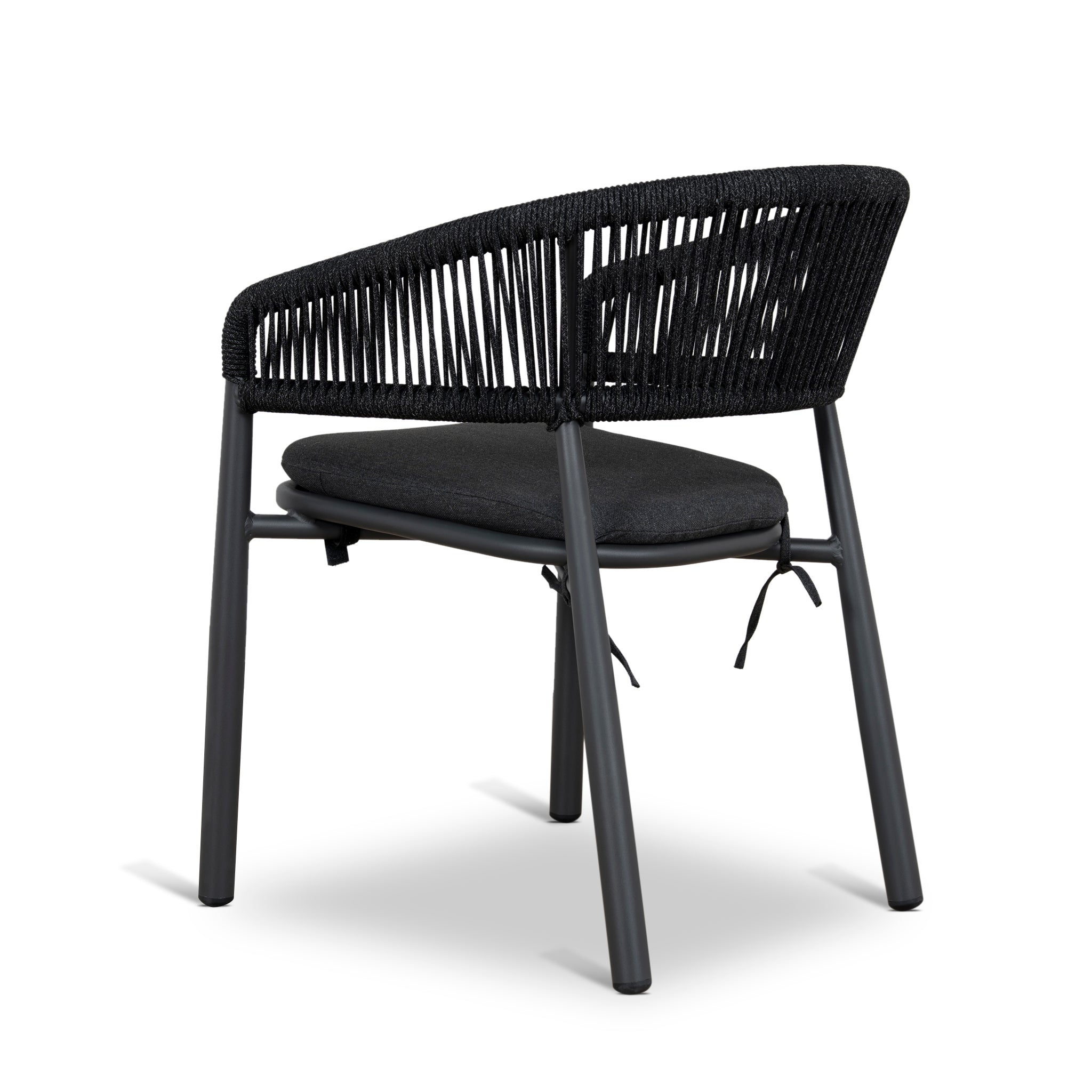 Set of 2 - Gonzalo Outdoor Dining Chair - Charcoal Outdoor Chair Industra-Core