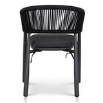 Set of 2 - Gonzalo Outdoor Dining Chair - Charcoal Outdoor Chair Industra-Core