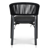 Set of 2 - Gonzalo Outdoor Dining Chair - Charcoal Outdoor Chair Industra-Core