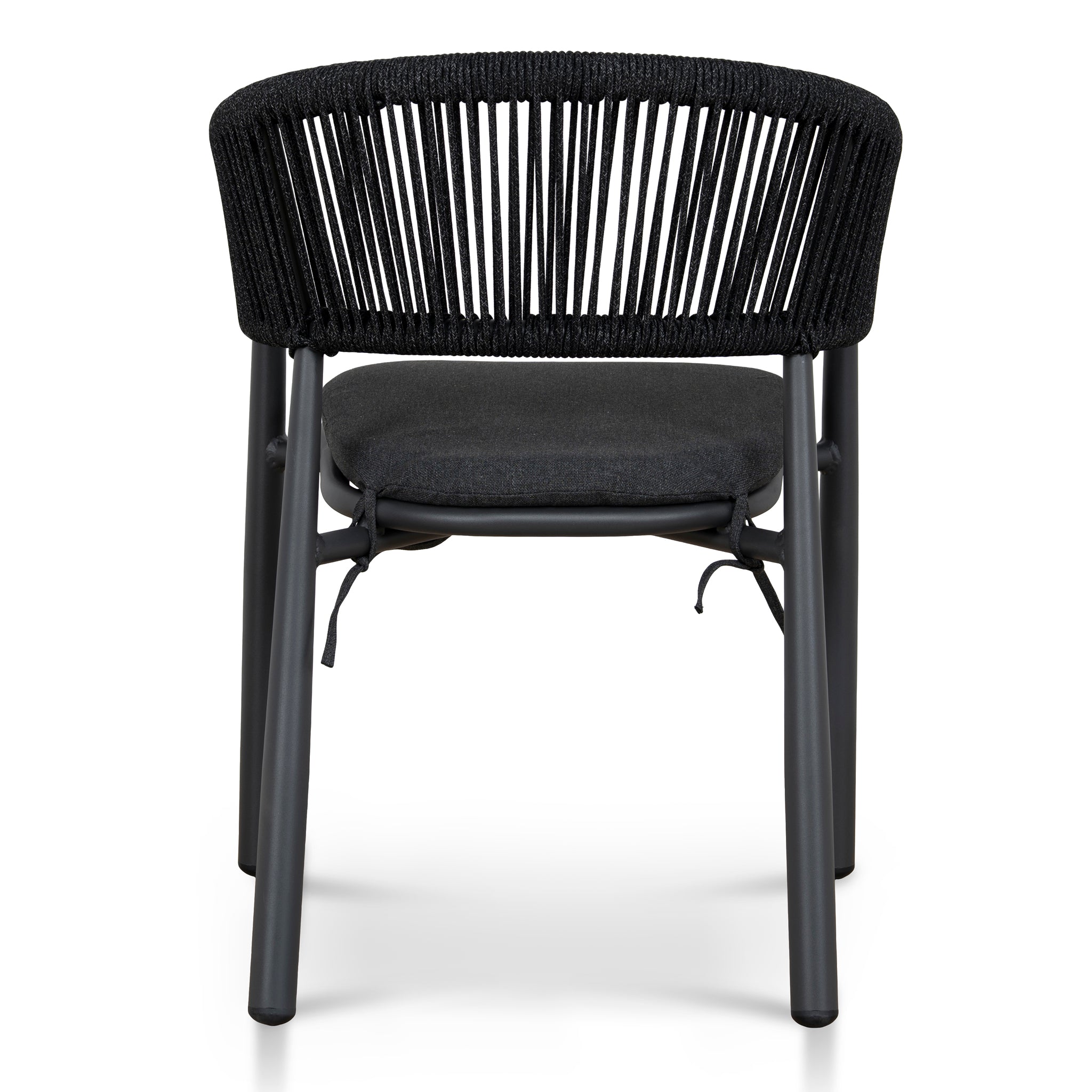 Set of 2 - Gonzalo Outdoor Dining Chair - Charcoal Outdoor Chair Industra-Core