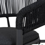Set of 2 - Gonzalo Outdoor Dining Chair - Charcoal Outdoor Chair Industra-Core