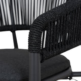 Set of 2 - Gonzalo Outdoor Dining Chair - Charcoal Outdoor Chair Industra-Core