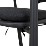 Set of 2 - Gonzalo Outdoor Dining Chair - Charcoal Outdoor Chair Industra-Core