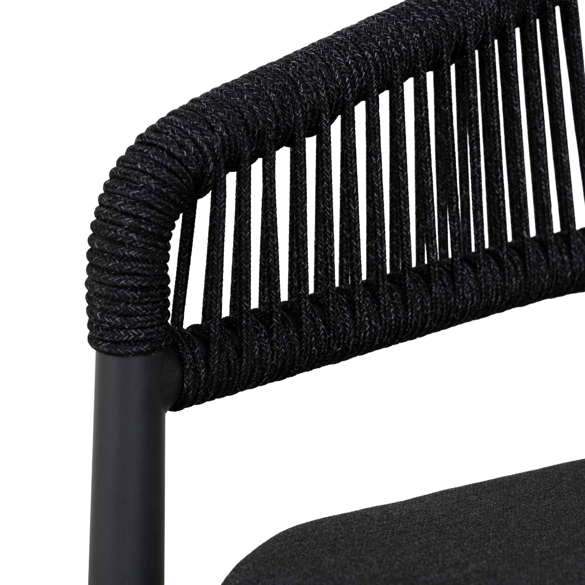 Set of 2 - Gonzalo Outdoor Dining Chair - Charcoal Outdoor Chair Industra-Core