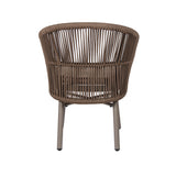 Set of 2 - Jamil Beige Outdoor Dining Chair - Brown Outdoor Chair Industra-Core