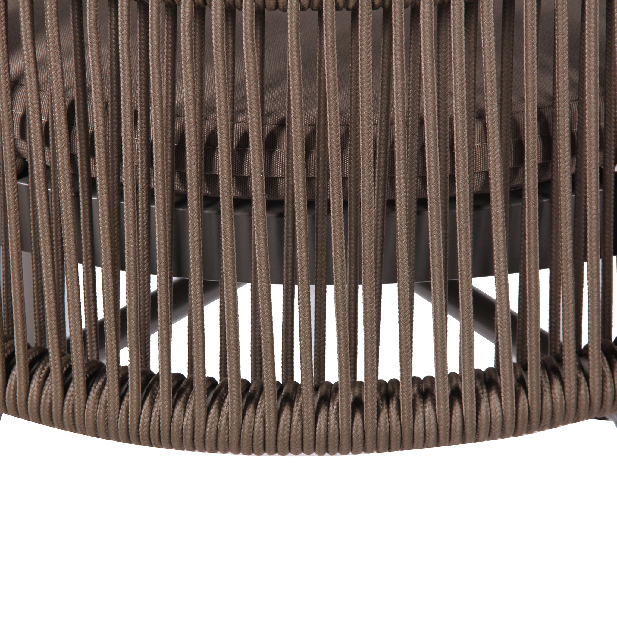 Set of 2 - Jamil Beige Outdoor Dining Chair - Brown Outdoor Chair Industra-Core