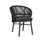 Set of 2 - Jamil Outdoor Dining Chair - Charcoal Outdoor Chair Industra-Core