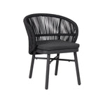 Set of 2 - Jamil Outdoor Dining Chair - Charcoal Outdoor Chair Industra-Core