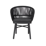 Set of 2 - Jamil Outdoor Dining Chair - Charcoal Outdoor Chair Industra-Core