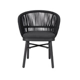 Set of 2 - Jamil Outdoor Dining Chair - Charcoal Outdoor Chair Industra-Core
