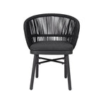 Set of 2 - Jamil Outdoor Dining Chair - Charcoal Outdoor Chair Industra-Core