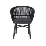 Set of 2 - Jamil Outdoor Dining Chair - Charcoal Outdoor Chair Industra-Core