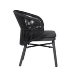 Set of 2 - Jamil Outdoor Dining Chair - Charcoal Outdoor Chair Industra-Core
