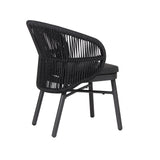 Set of 2 - Jamil Outdoor Dining Chair - Charcoal Outdoor Chair Industra-Core