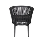 Set of 2 - Jamil Outdoor Dining Chair - Charcoal Outdoor Chair Industra-Core