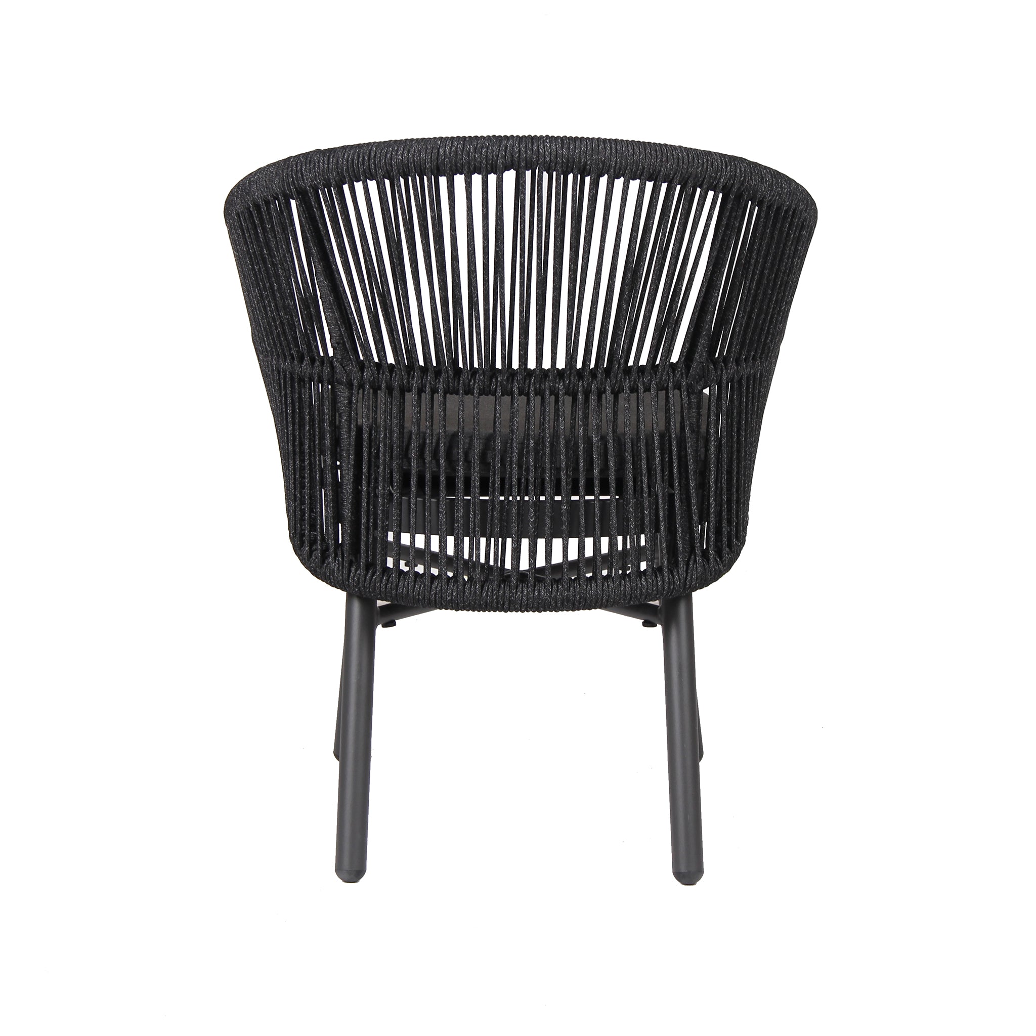 Set of 2 - Jamil Outdoor Dining Chair - Charcoal Outdoor Chair Industra-Core