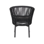 Set of 2 - Jamil Outdoor Dining Chair - Charcoal Outdoor Chair Industra-Core