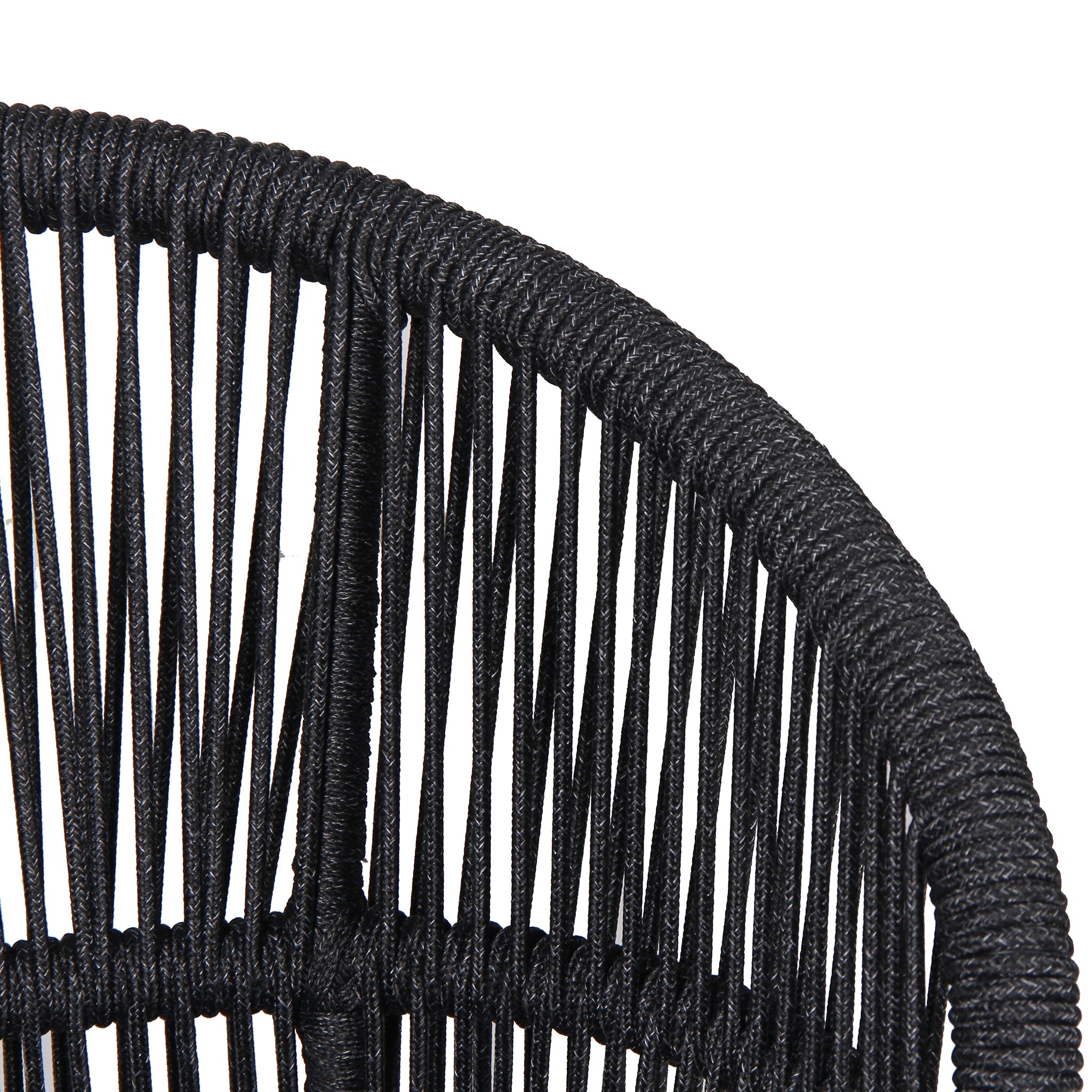 Set of 2 - Jamil Outdoor Dining Chair - Charcoal Outdoor Chair Industra-Core