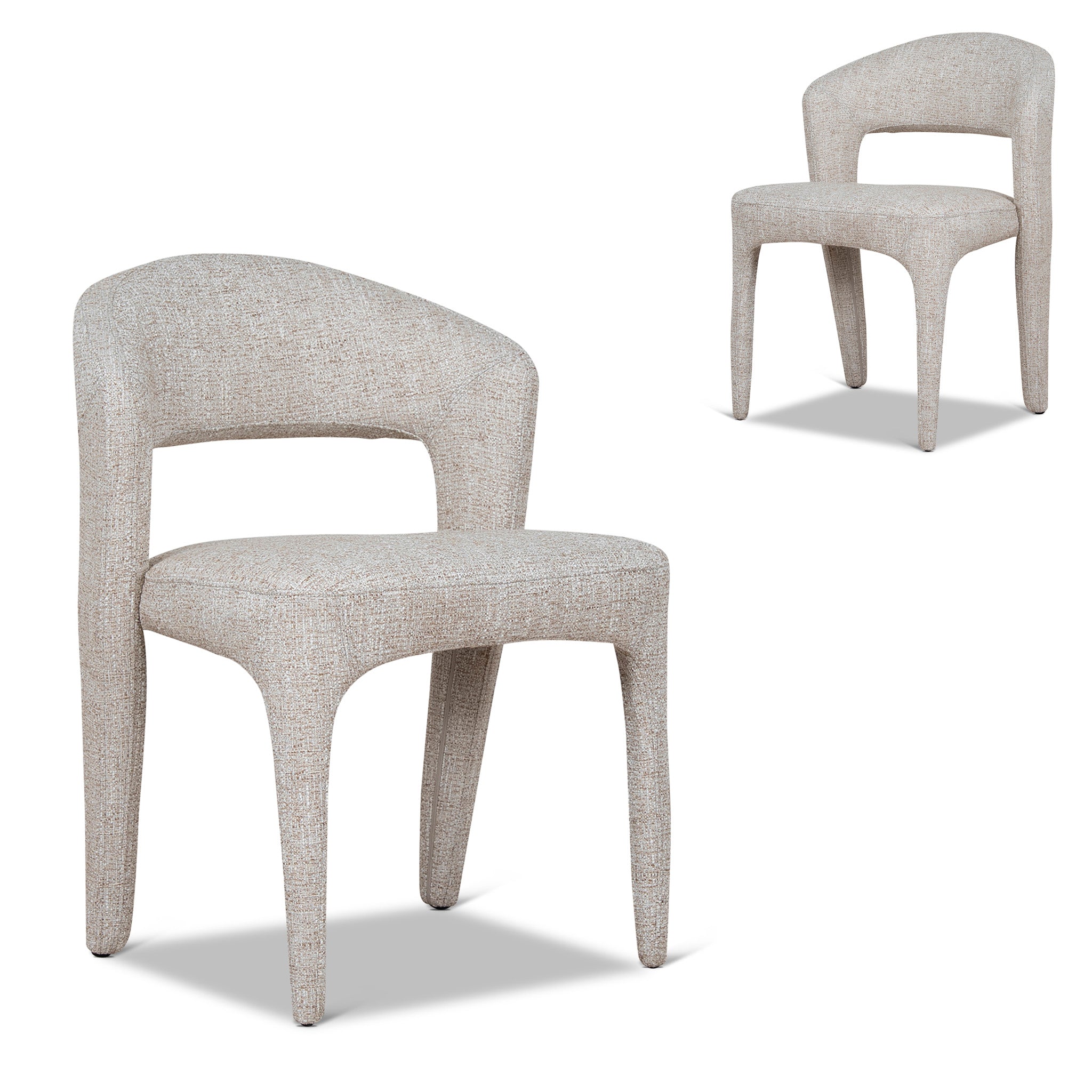 Set of 2 - Voss Dining Chair - Pale Beige Dining Chair Cino-Core