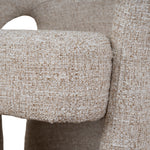 Undine Fabric Dining Chair - Pale Beige Dining Chair Freehold-Core