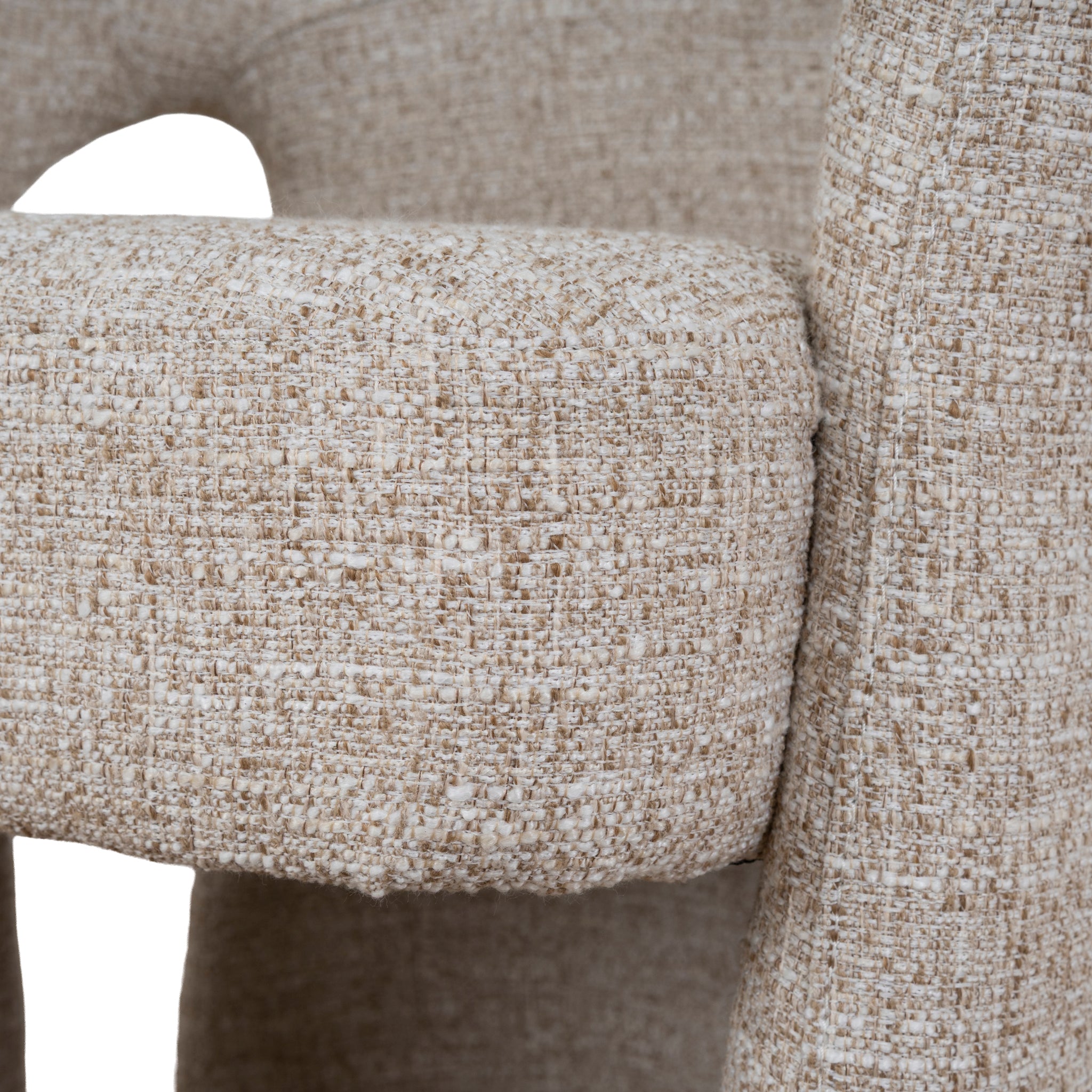 Undine Fabric Dining Chair - Pale Beige Dining Chair Freehold-Core