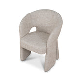 Undine Fabric Dining Chair - Pale Beige Dining Chair Freehold-Core