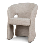 Undine Fabric Dining Chair - Pale Beige Dining Chair Freehold-Core